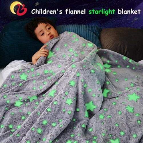 Bubble Kiss Luminous Blanket Flannel Soft Skin-Friendly Home Bedroom Nap Warm Autumn Winter Thicken Comfortable Portable Blanket