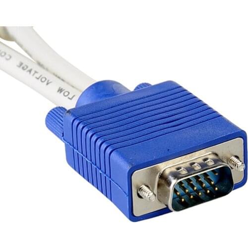 High Quality VGA 1 Male to 2 Female VGA Adapter Extension 1 PC to 2 Monitor Dual Video 1080p Converter Cable Y Splitter 15 Pin