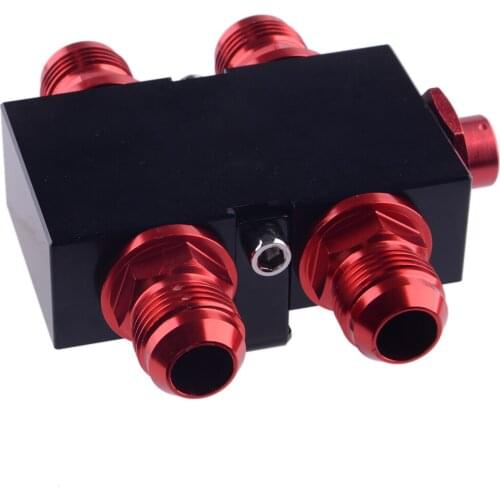 Universal Car Aluminum Alloy Oil Filter Cooler Thermostat Sandwich Adaptor With AN10 Connector Replacement