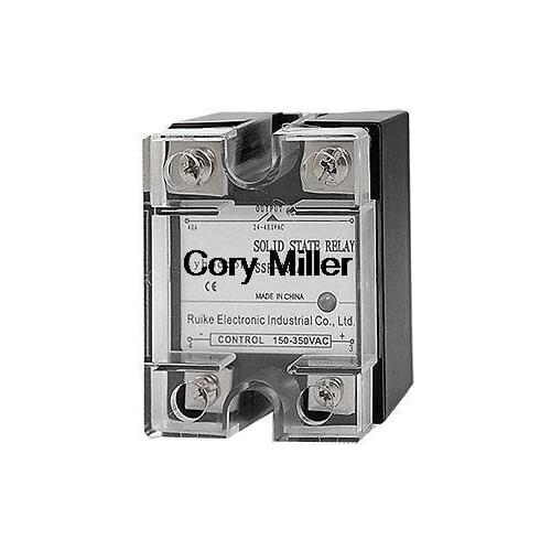 Input 150-350V AC Output 24-480V AC SSR Solid State Relay 40A