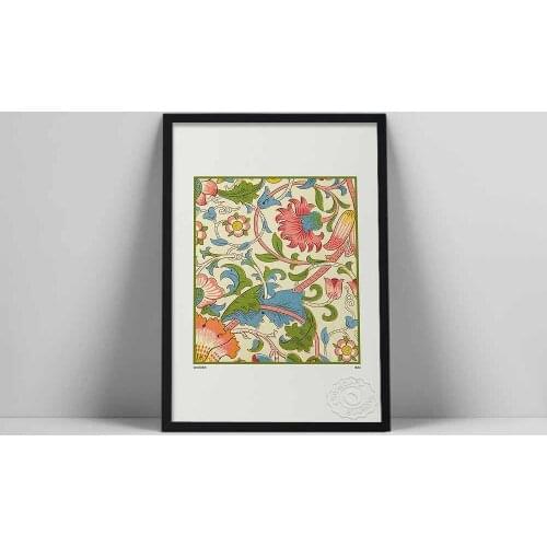 William Morris Art Exhibition Poster Retro Red Flowers Picures Nordic Home Decoraion Living Room Print Wall Painting Decorate