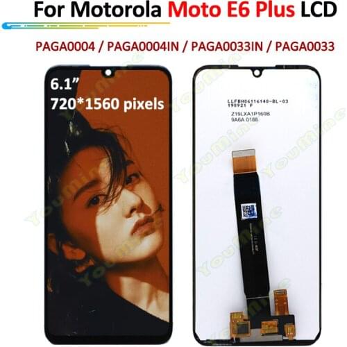 6.1" IPS For Motorola moto E6 Plus LCD Display touch Panel screen Digitizer Assembly For Moto e6 plus E6plus AGA0004LCD LCD