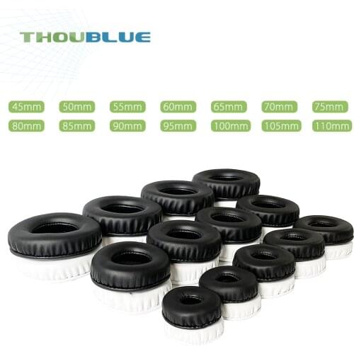 1 Pair 45/50/55/60/65/70/75/80/85/90/95/100/105/110MM Replacement Ear Pad Earphone Memory Foam Cover Headphone Earmuffs Sleeve