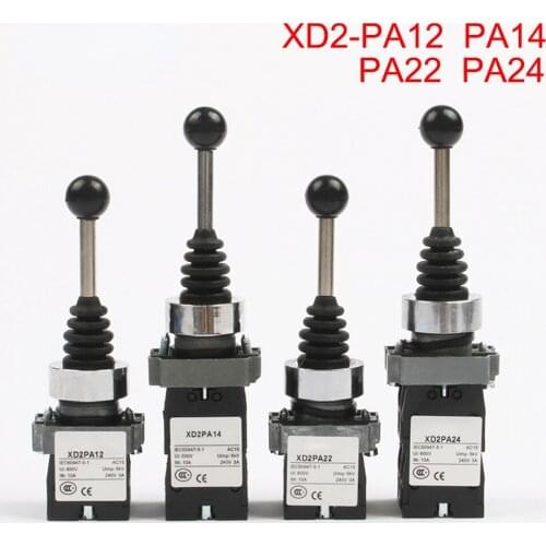 2NO 2 Position Latch XD2-PA12 PA14 rocker joystick controller spring return Rotary Cross Switches reset PA22 PA24 4NO 4 Position