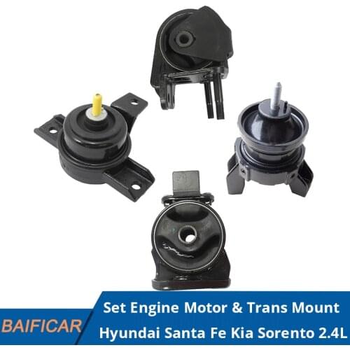 Baificar Brand New Genuine 4PCS Set Engine Motor & Trans Mount For Hyundai Santa Fe Kia Sorento 2.4L 2.2L 2010 2011 2012