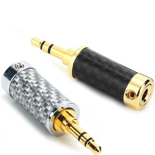 1Pcs mobile phone headset repair DIY plug 3.5mm four-section stereo dual-channel cable control microphone 4.4 section HIFI