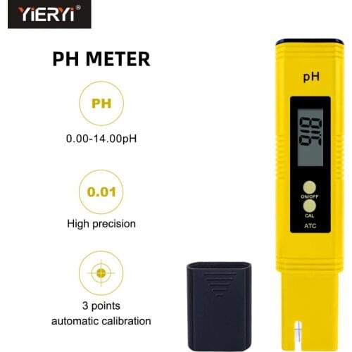 LCD Digital PH Meter Automatic calibration Water ph tester 0.00-16.00 for Aquarium Pool Water Wine Urine ph-2