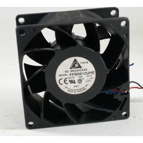 Delta 8038 High Speed Fan 12V 1.8A 8CM High Air Volume Violent Fan FFB0812UHE