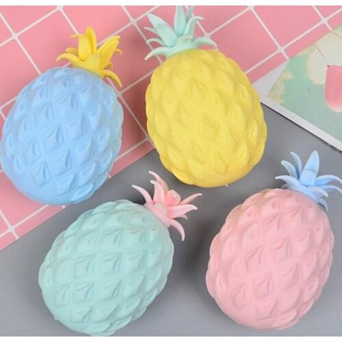 1pc Fidget Toys Stress Balls Novelty Powder Ball Anti Stress Pineapple Stress Relief Vent Pineapple Decompression Toy Randomly