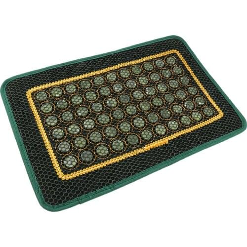 Natural Jade Stone Cool Summer Pillow Cover Chair Seat Massage Pad Cover