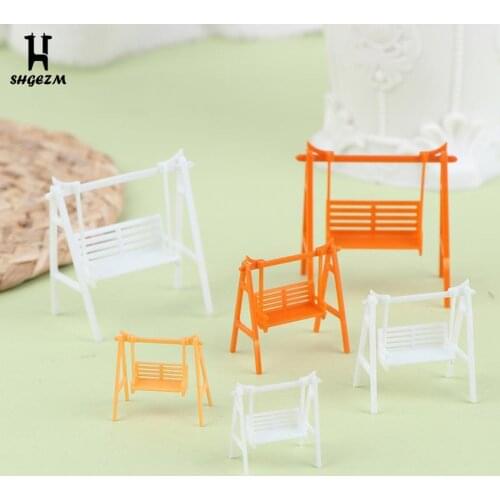 Dollhouse Miniature Sand Table Material Model Swing Rocking Chair DIY Handmade Building Model