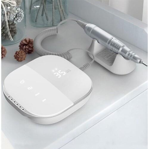 New 35000 RPM Electric Nail Drill Machine Electric Nail File LED Display Nail Tools Manicure Machine Nail Drill Bits Polisher