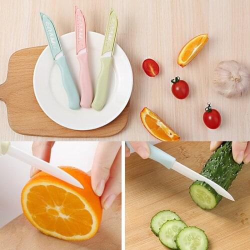 New Ceramic Knife Colorful 3 Inch Handle Ceramic Paring Fruit Paring Knife Mini Kitchen Knives Accessories