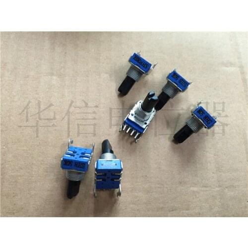 Original new 100% 142 Type horizontal single potentiometer B5K B20K B50K handle 15MMF (SWITCH)