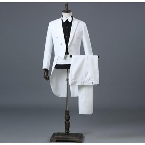 Singer star style dance stage clothing for men groom suit set with pants 2020 mens wedding tuxedo suits men formal dress tie