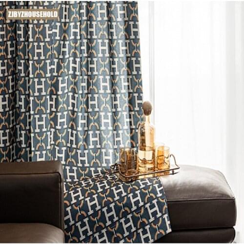 Modern Curtains for Living Dining Room Bedroom Pastoral American Country Luxury Curtains French Window Custom Curtains