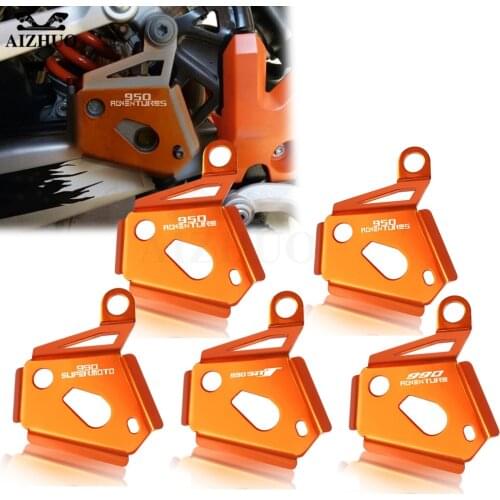 Motocycle Rear Brake Reservoir Pump Protector Guard FOR 990 SMT ADVENTURE/S/R SUPERMOTO/R/T 950 SUPER ENDURO Heel Guard Cover