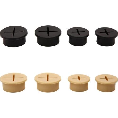 10 Pcs Flexible Silicone Cable Cord Grommets Rubber Grommets for Table Desktop Hole Cover TV Console and Furnitures Hole Cover