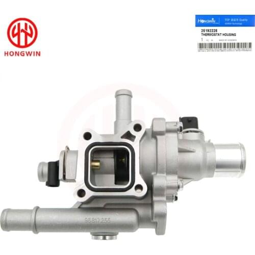 251922 251919928 55579951 Aluminum Engine Cooling Thermostat Housing Cover Assembly for Chevrolet Cruze Sonic Aveo with sensor