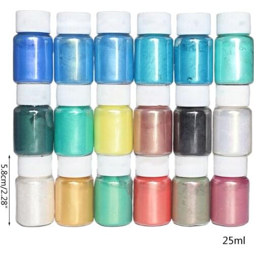 30 Colors Glitter Powder DIY Handmade Epoxy Resin Dye Pigment Cosmetic Supplies PXPD