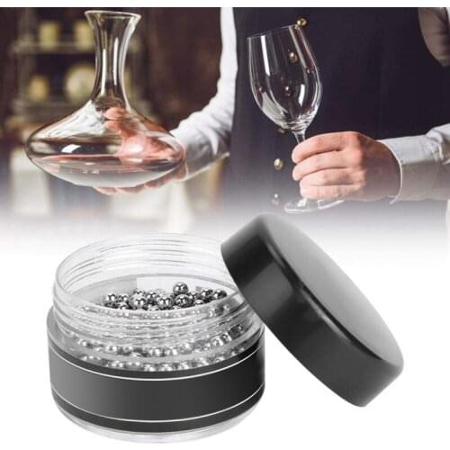 300PCS Wine Tea Stains Cleaning Ball 4mm Stainless Steel Glass Bottle Clean Pellets Bead Decanter Cup Brushing Bar Accessories