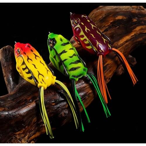 5Pcs Frog Fishing Lure Silicone Bait Soft Lure Spinner Squid Thunder Frog Jig Spoon Trolls Soft Baits Sea Fishing Tackle