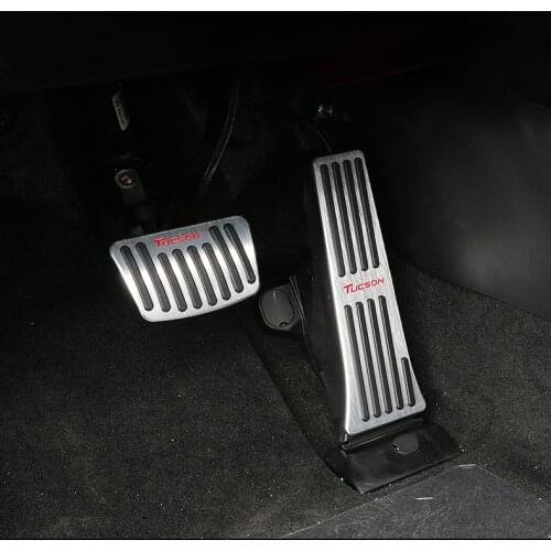 Car Accelerator Gas Brake Clutch Pedal Footrest Pedals Plate Cover For Hyundai Tucson 2015 2016 2017 2018 2019 2020 Accessories
