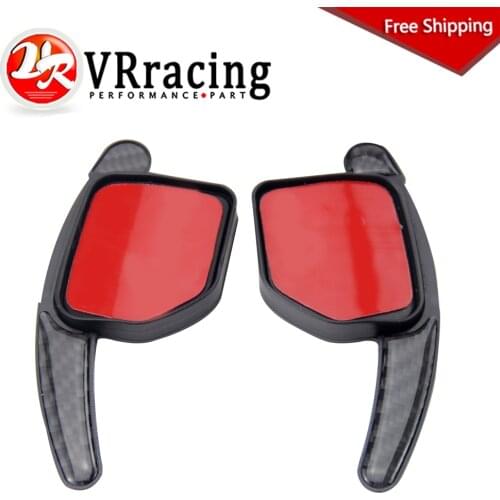FREE SHIPPING High Quality Carbon Fiber Paddle Shift Extensions Steering Wheel Shifters For Audi TT/TTS/TT-RS