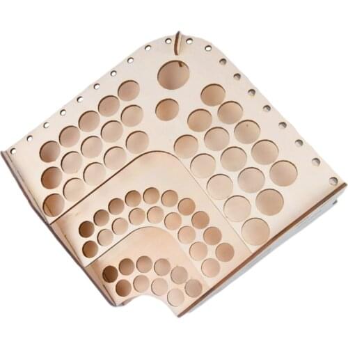 Wooden Color Storage Acrylic Paint Rack Bottle Stand Modular Organizer #125