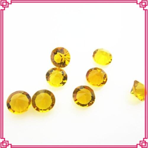 Hot Selling 100pcs 5mm 4mm Gold Coffee Crystal November Birthstone Floating Charms Living Glass Memory Locket Charm DIY Jewelry