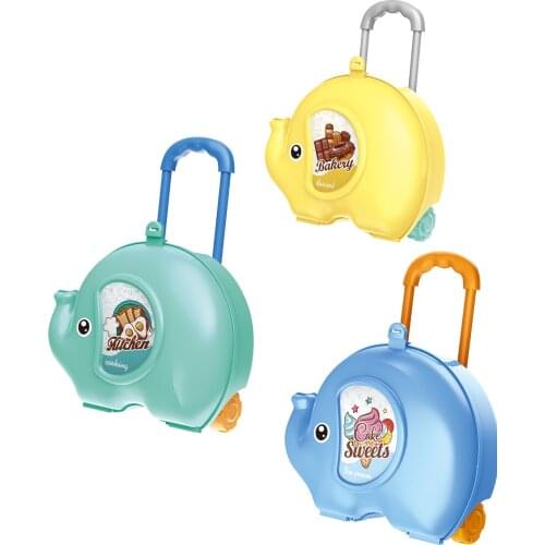 Kitchen Toys Kids Home Toy Simulation Kitchen Cooking Tableware Ice Cream Candy Set Pull-up Box Toys Miniature Doll Food