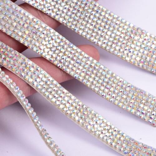 40cm SS6 Rhinestone Banding Rhinestones Applique Wedding Decoration Banding DIY Belt Accessories Trimming DIY B3983