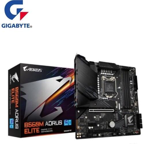 NEW For Gigabyte GA B560M AORUS ELITE Motherboard LGA 1200 B560 Desktop Mainboard Support i3 i5 i7 10400F 10400 10100F 10700K