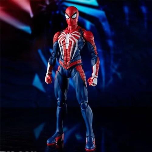 Avengers SHF Spider Man Upgrade Suit PS4 Game Edition SpiderMan Action Figure Collectable Model Toy