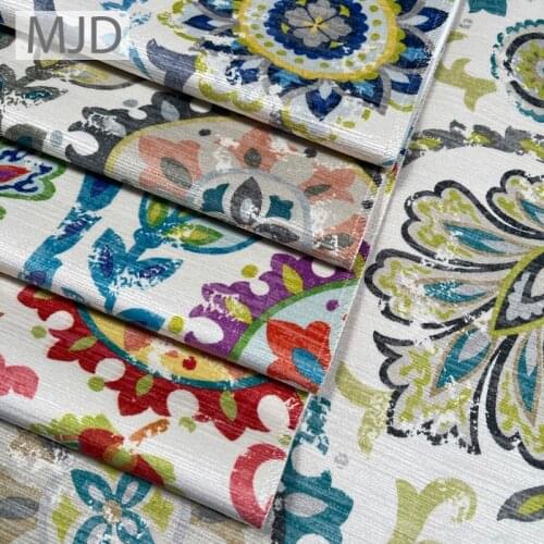 Soft Suzani Printed Velvet With Multicolor Texture Look With Performance of 100% Pure Polyester Microfiber Abrasion-resistant