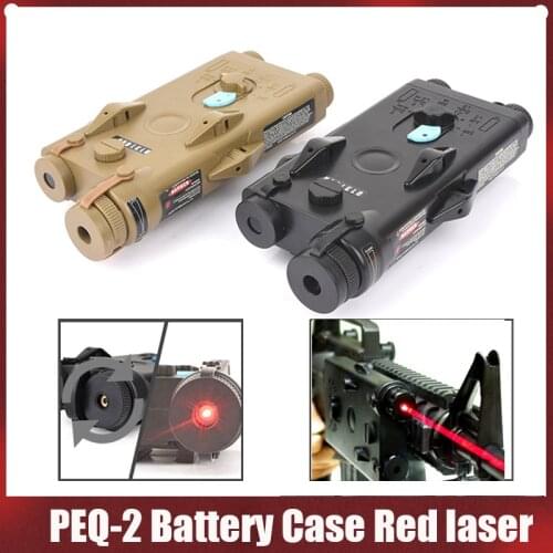 Softair Tactical AN PEQ-2 Battery Case Red laser Ver for 20mm Rails No Function Red laser Ver ANPEQ-2 Battery Case WEX426