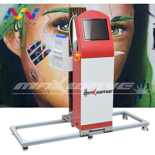 Wall art printing 3d cmykl uv printing inkjet mural wallpen painting machine vertical wall printer