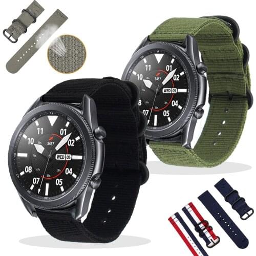Nylon Strap For Samsung Galaxy Watch 3 45mm bracelet belt watchband for Galaxy Watch3 strap high quality Accessories Replace