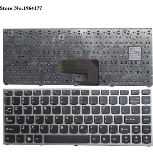 New for Lenovo IdeaPad U460A U460 U460S Black US Keyboard Silver Frame