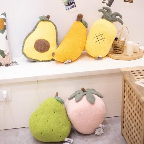 Super Cute 30CM New Plush Fruit Pillow Children Stuffed Toys High Quality Home Decor For Kids Birthday Giifts