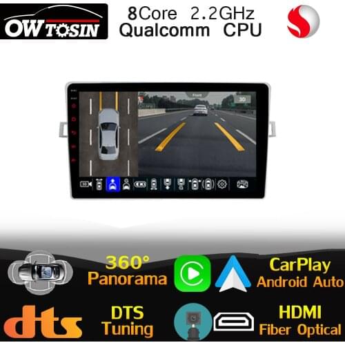 Qualcomm CPU Android For Toyota Verso R20 2009-2018 Car Multimedia Player Auto CarPlay 360 Panoramic DTS HIFI DSP Head Unit WiFi