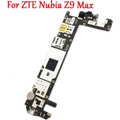 Tested Full Work Unlock Motherboard For ZTE Nubia Z9 Max NX512j 2GB+16GB with Small Camera Logic Circuit Electronic Panel FPC
