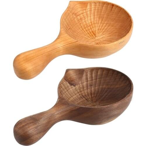 Nordic hand-made wooden black walnut cherry snack pastry bowl