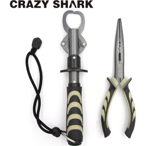 Luminous Fishing Pliers Gripper Fish Lip Grip Clamp With Scales Tackle Hook Recover Split Ring Rustproof Carp Fishing Goods