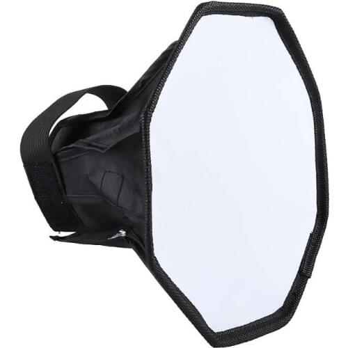 Universal 20cm Octagon Flash Lamp Softbox Folding Speedlight Diffuser Photo Studio Light Supppy Photography Lighting Accessories
