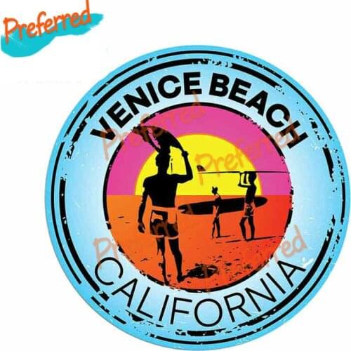 Venice Beach California Decal Swim Boat Kayak Water Surf Decal Motocross Racing Laptop Helmet Trunk Wall Car Sticker Die Cutting
