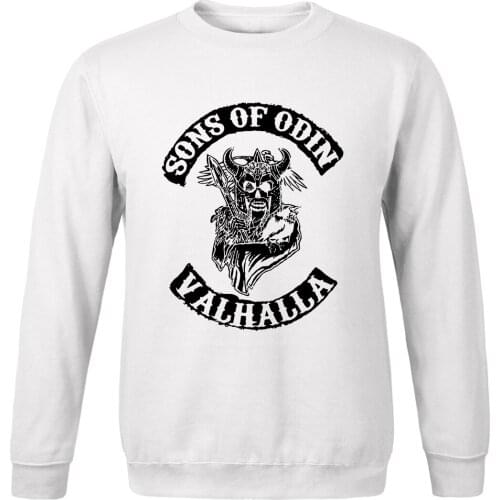 Spring autumn Mens hoodies 2020 Fashion Casual Sweatshirts Pullover Long Sleeve Vikings Sons Of Odin hip hop pattern hoodies