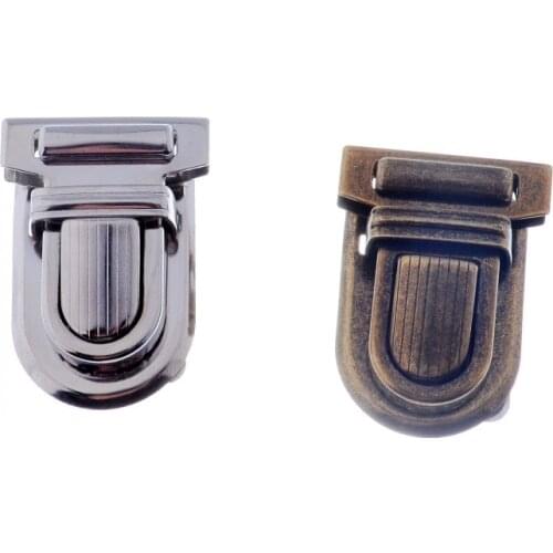 Free Shipping-10 Sets Silver Tone Handbag Bag Accessories Purse Snap Clasps/ Closure Lock 22mm x 34mm