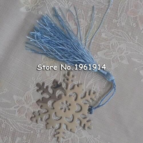 2017 Fashion Special Design wedding decoration 10PCS Snowflake Bookmark wedding baby shower party favors gifts