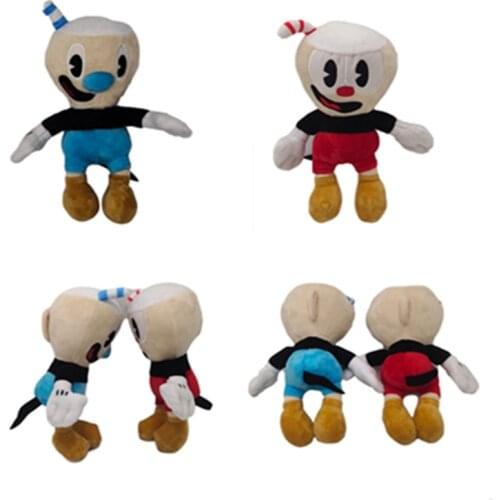 25cm Game Cuphead Plush Toy Mugman Plush Dolls Toys For Children